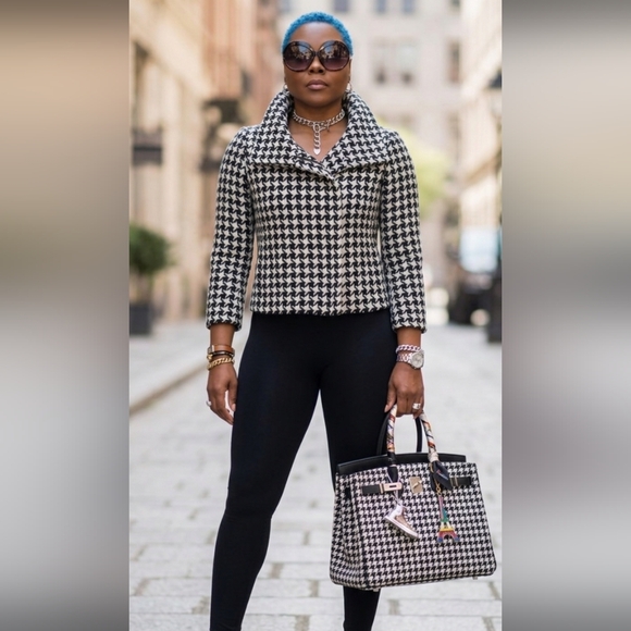 Talbots Jackets & Blazers - Talbot's Houndstooth Coat (NWOT)